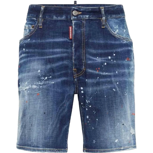 Dsquared2 Shorts Denim Splashed Bermuda Shorts mehrfarbig