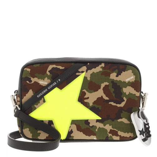 Golden Goose Star Crossbody Bag Leather Camouflage Crossbody Bag