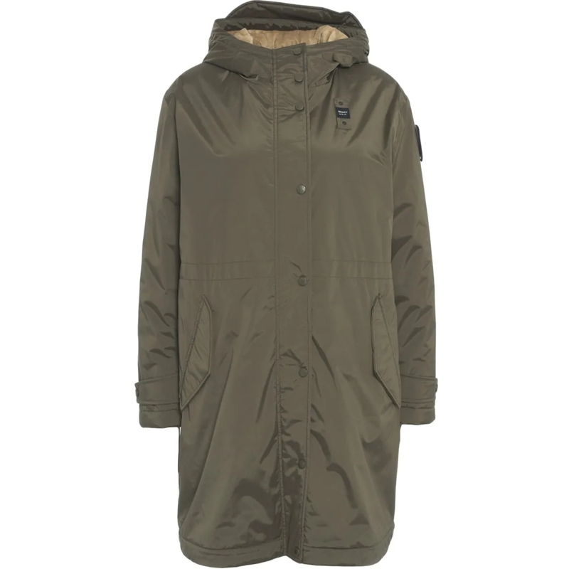Blauer Parka Parka with hood grün