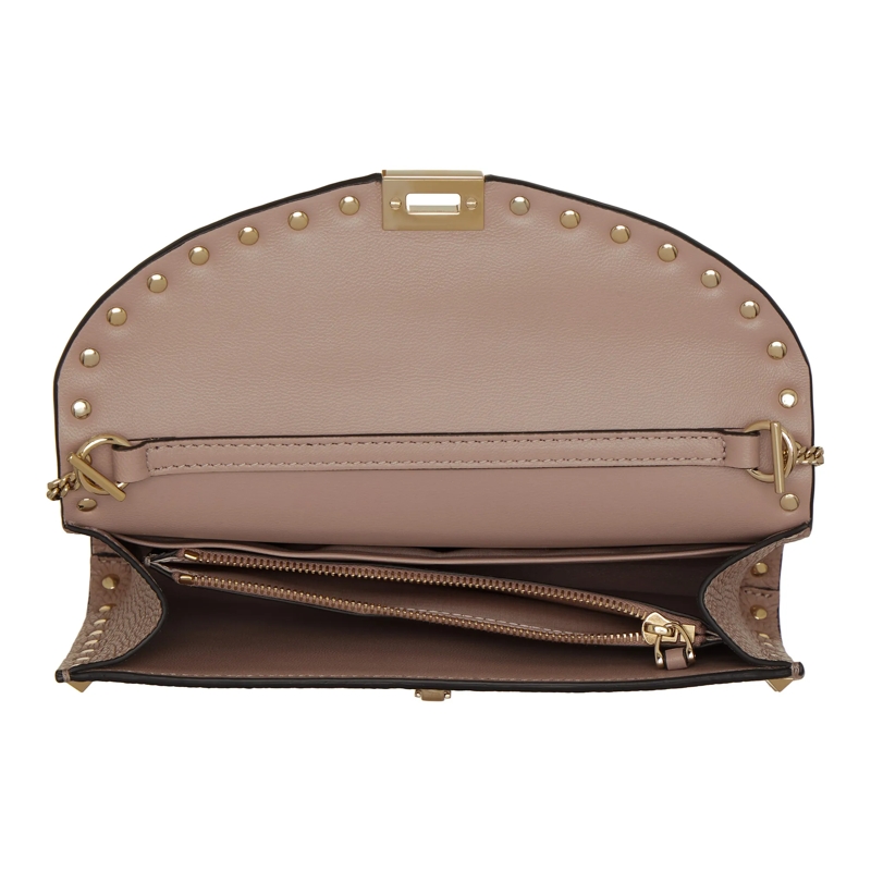 Valentino Garavani Wallet On A Chain Wallet With Chain Poudre(Image 6)