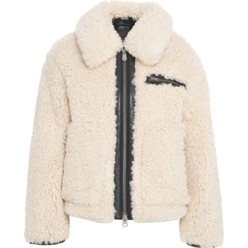 Save the Duck Veste de transition Faux fur jacket 'Hester' beige