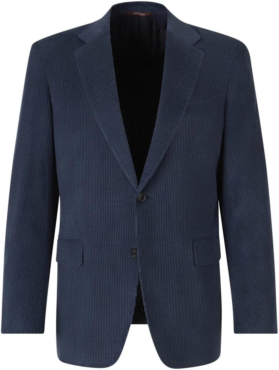 Thumbnail - Canali - Plain Corduroy American - Größe 56 - blue
