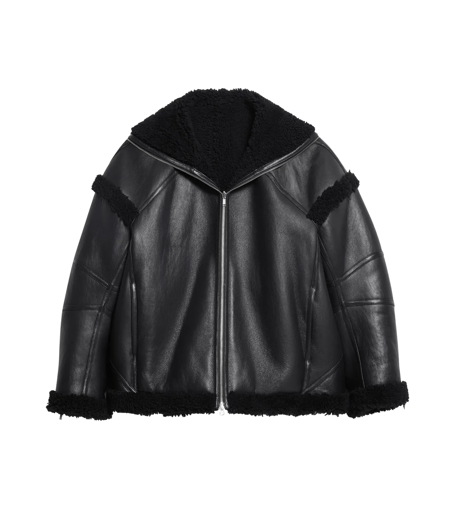 Helmut Lang - Apex Teddyjacke - Größe S - black