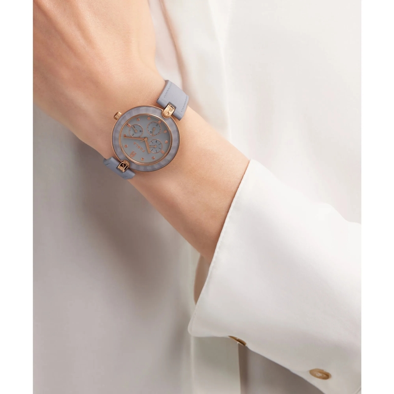 Furla Quarzuhr Quarz-Analoguhr Furla Logo Links Multifunction blau(Image 4)