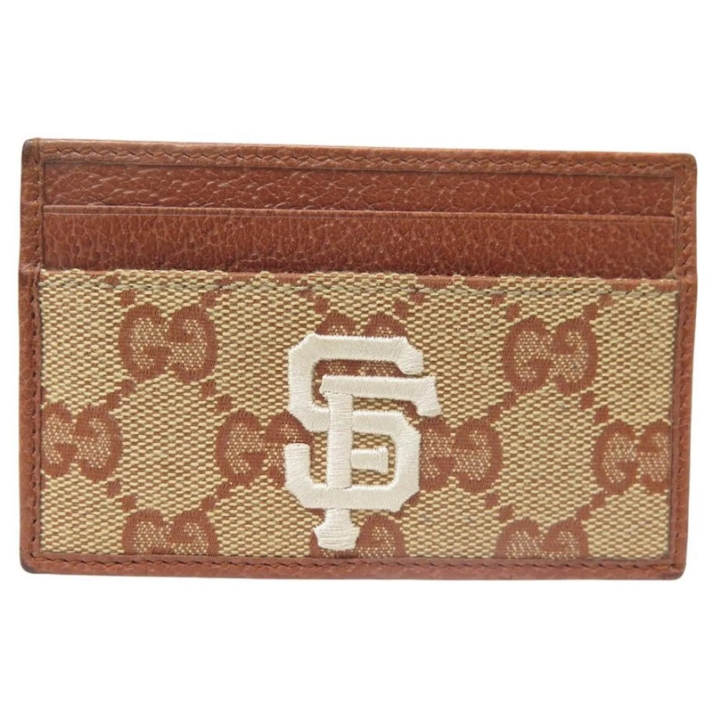 Gucci Geldbörse GUCCI X SAN FRANCISCO GIANTS GELDBÃ–RSE KARTENHALT braun