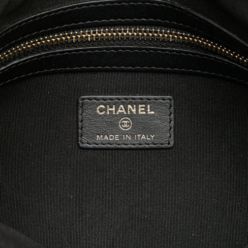 Chanel Pochette 2018 Medium Quilted Caviar Boy O Case Clutch schwarz (Image 11)
