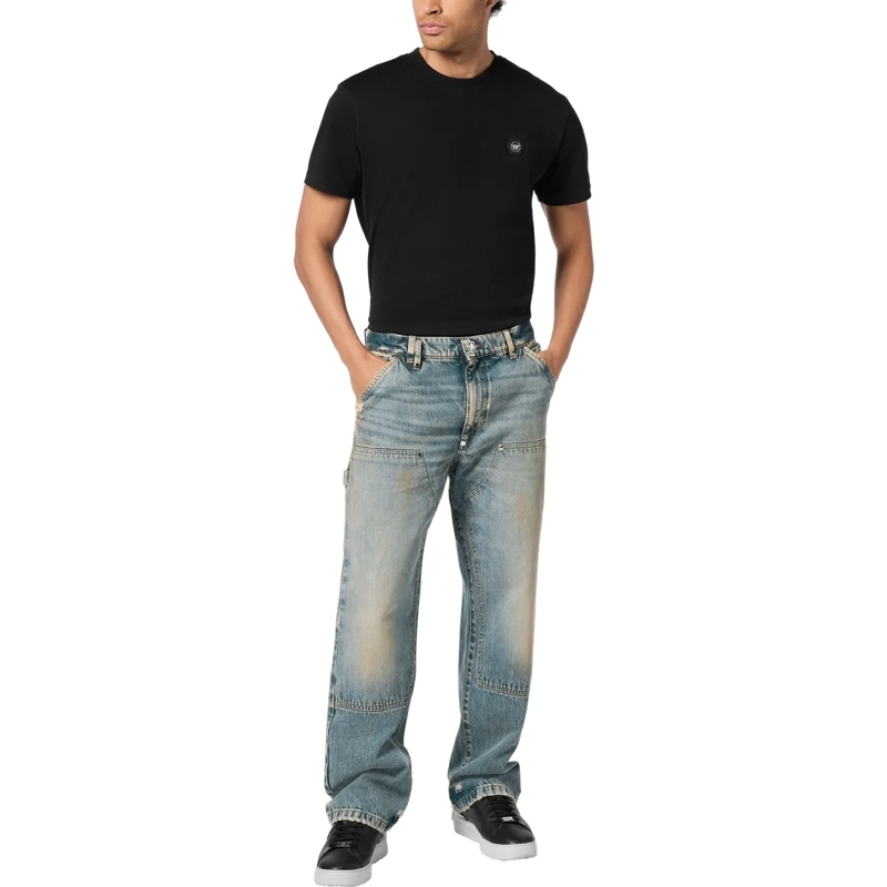 Philipp Plein Boyfriend-Jeans Brechen Sie aus Ihrer üblichen Routine aus und wäh jeansblau(Image 4)