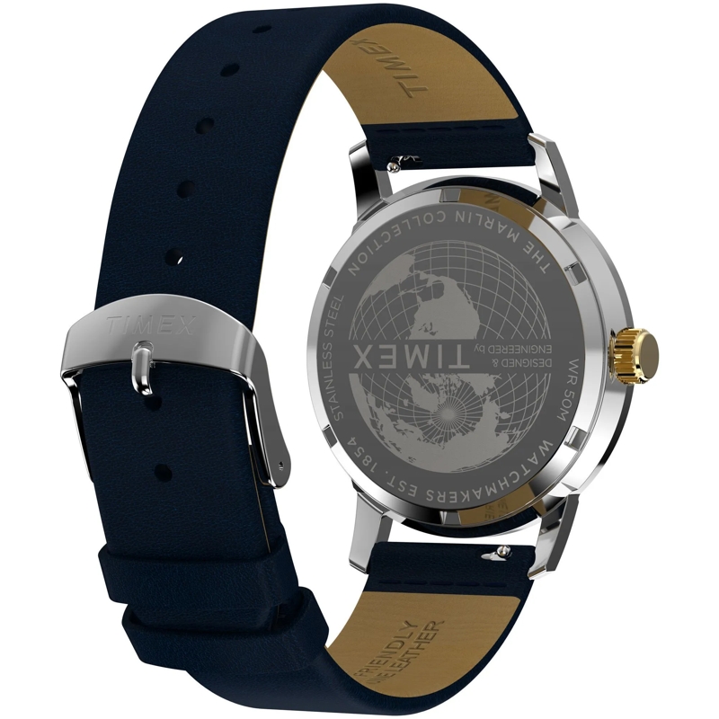 Timex Quarzuhr Quarz-Analoguhr Marlin® Quartz Gmt blau(Image 4)