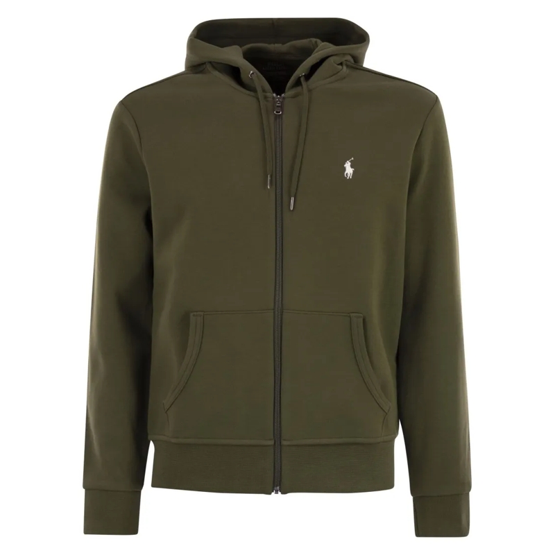 Polo Ralph Lauren  Zip-Up Sweatshirt With Drawstring Hood And Exclusi Green