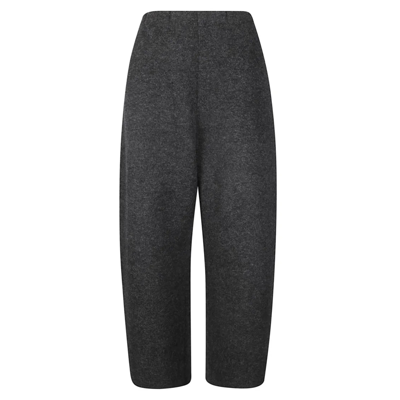 BOBOUTIC  Wide-Leg Trousers With Elasticated Waistband Black