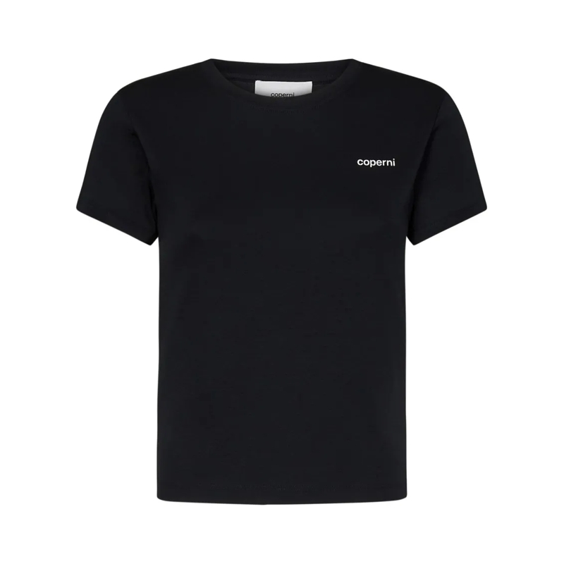 Coperni T-shirt Black Slim Fit T-Shirt Black