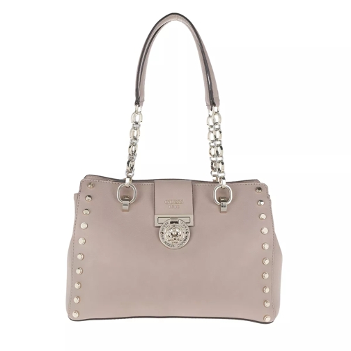 Guess Marlene Luxury Satchel Taupe Tote