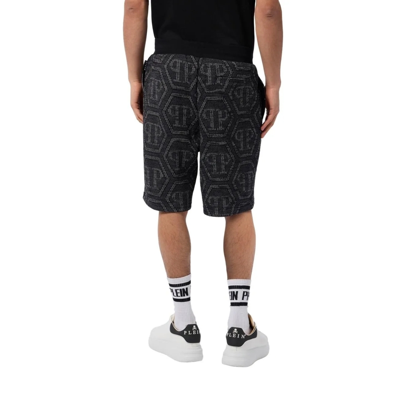 Philipp Plein Shorts Jacquard Shorts Monogram schwarz(Image 4)