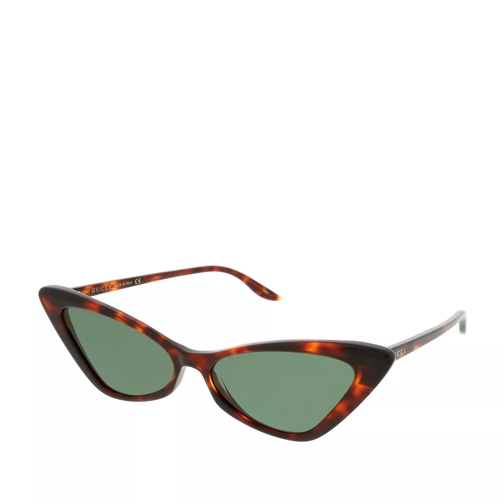 Gucci GG0708S-003 61 Sunglasses Havana-Havana-Green Sonnenbrille