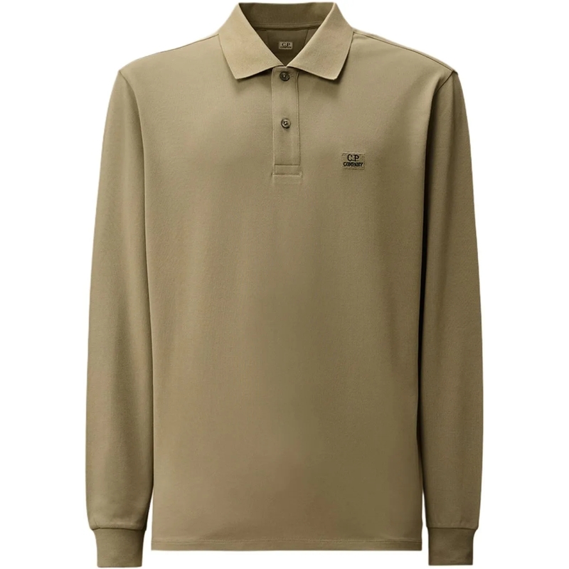 CP Company Polohemd Polo lange mouw taupe taupe