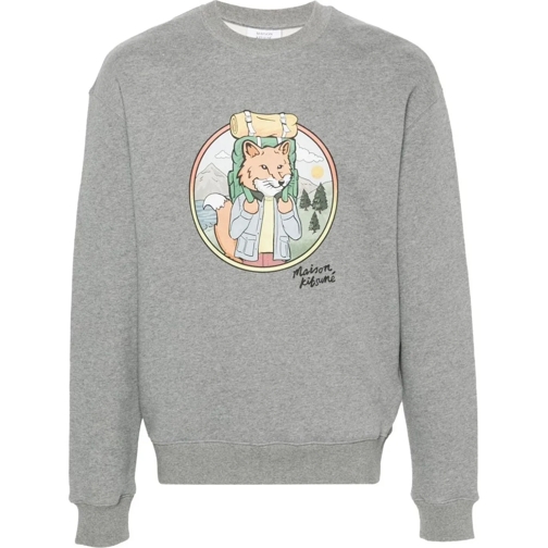 Maison Kitsune  rambling fox comfort sweatshirt divers mehrfarbig