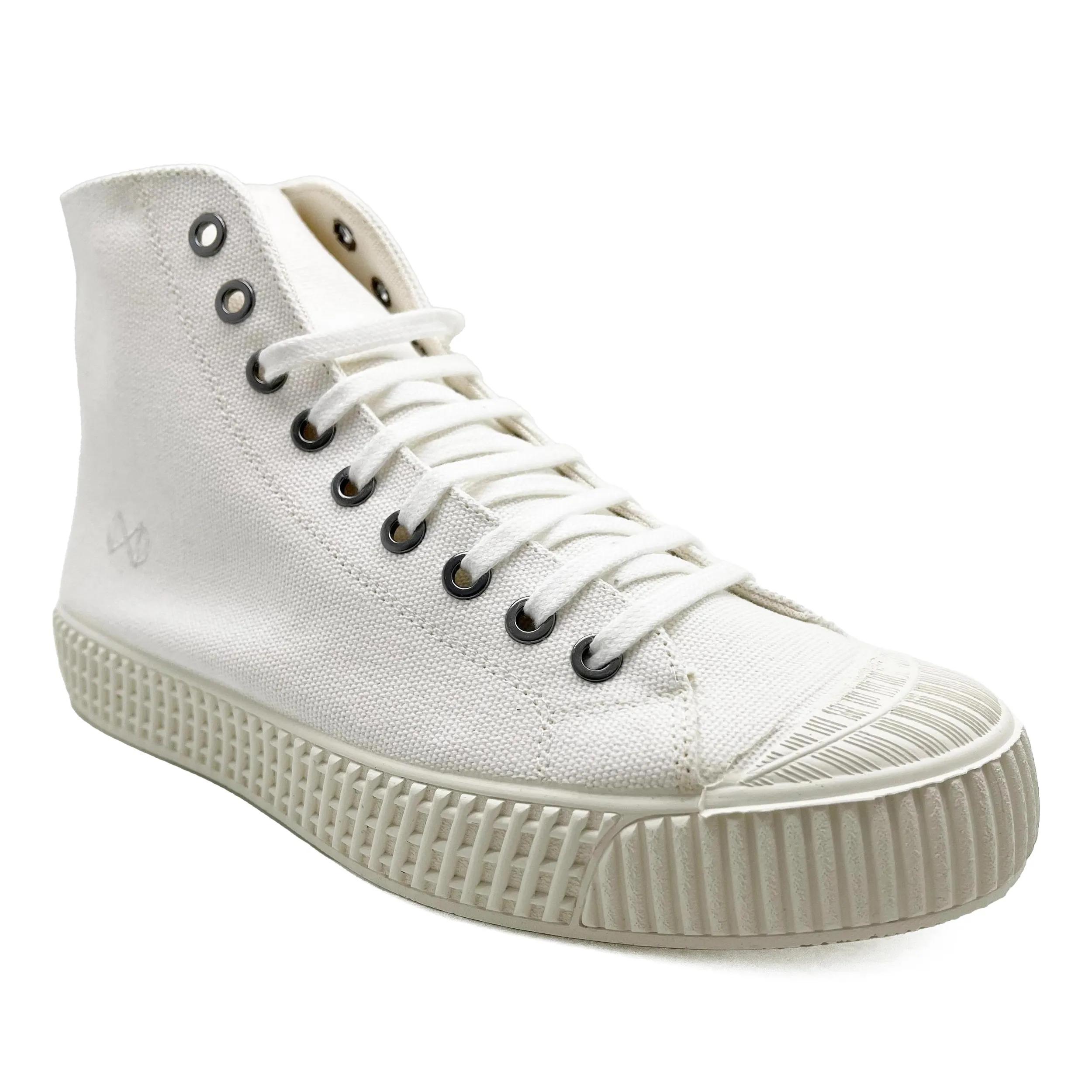 nat-2 Sneakers - nat-2™ Mono white (W/M/X) vegan, aus Biobaumwolle, - Gr. 37 (EU) - in Weiß - für Damen