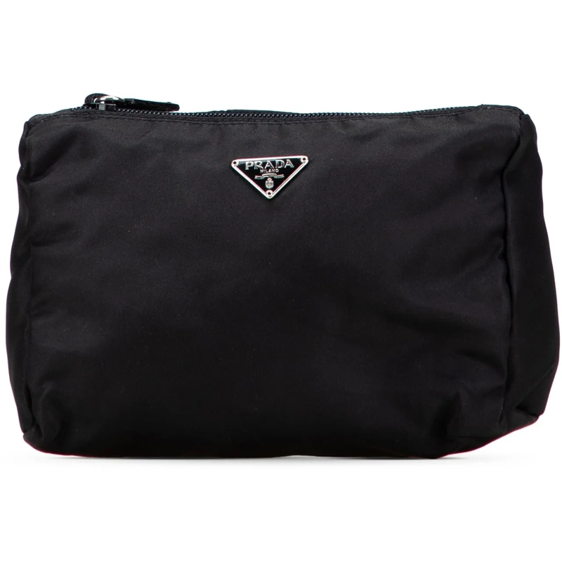 Prada Necessaire Tessuto Pouch schwarz