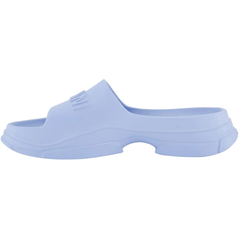 GANNI Slides Dames Buckle Two-Strap Slipper Blauw blau