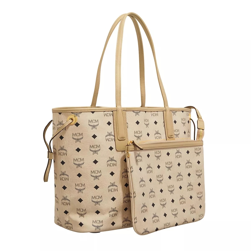 MCM Shopper Liz Shopper Beige+Black(Image 4)