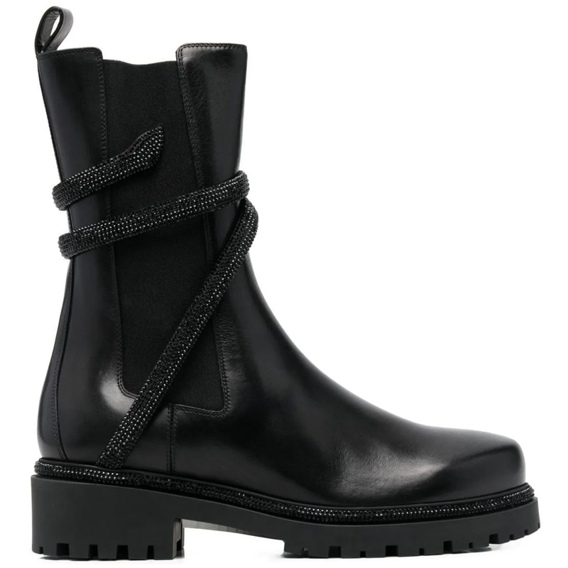 René Caovilla Bottes Boots Black schwarz