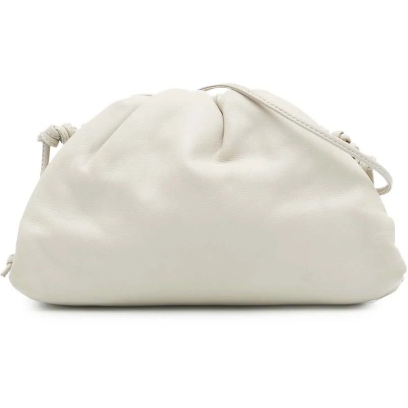 Bottega Veneta Sac à bandoulière Lambskin The Mini Pouch Crossbody weiß