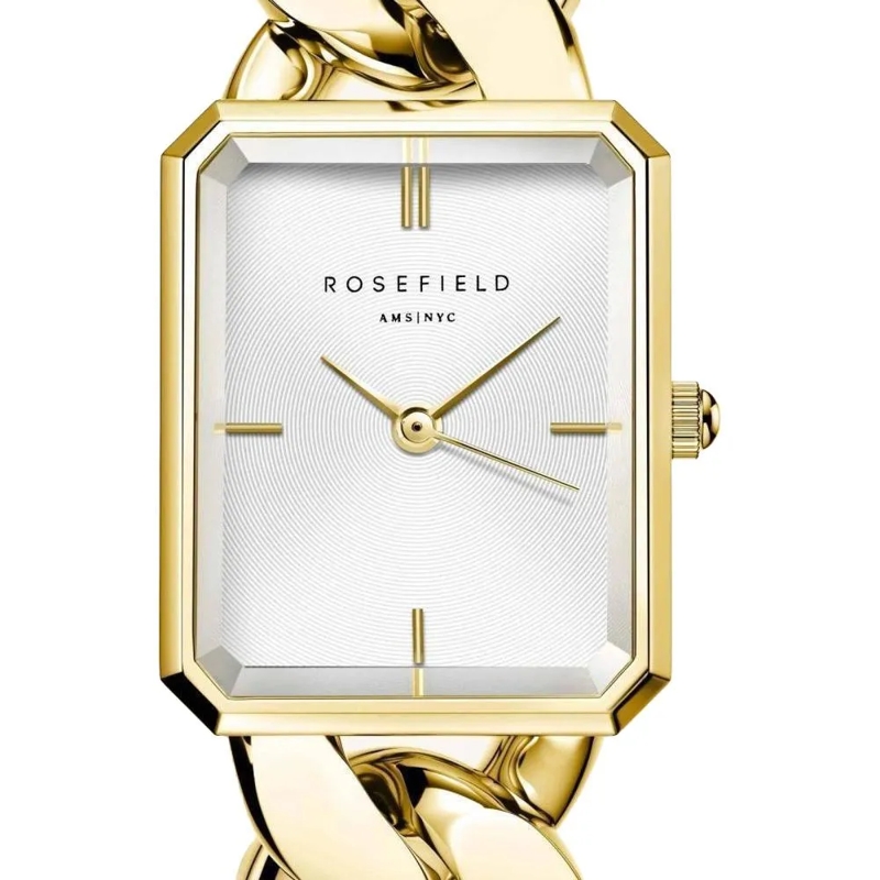 Rosefield Quarzuhr Damenuhr Octagon XS Studio Kettenoptik gold(Image 7)