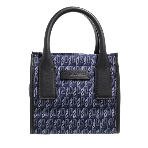 Dsquared2 Small Shopping Bag Blue Rymlig shoppingväska