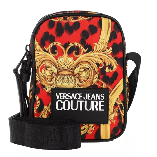 Versace Jeans Couture Leo Chain Crossbody Bag Red Crossbody Bag