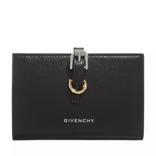 Givenchy Voyou Wallet In Leather Black Tvåveckad plånbok