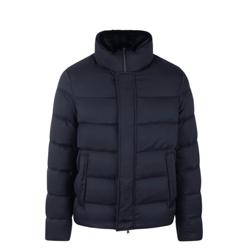 Herno Padded Bomber Jacket Blue Bomber