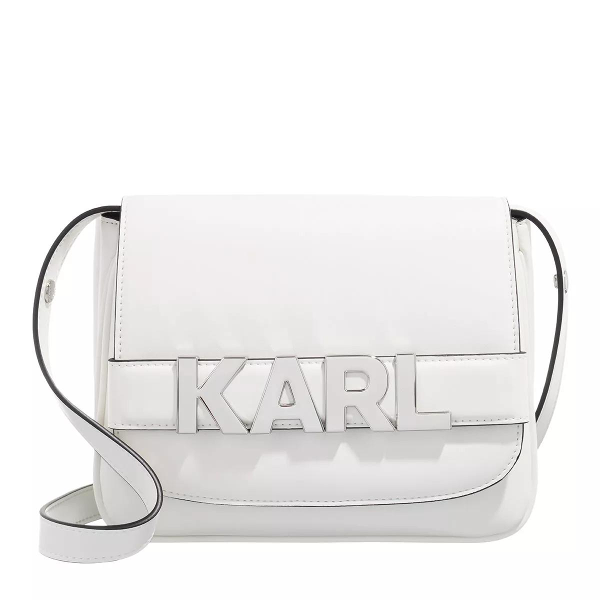 Karl Lagerfeld Crossbody Bags - K/Letters Flap Crossbody - Gr. unisize - in Weiß - für Damen