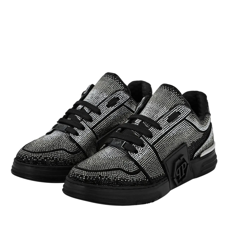 Philipp Plein Low-Top-Sneaker Sneaker Hexagon Mit Schmucksteinen schwarz