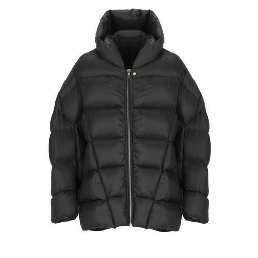 Rick Owens Black Down Jacket Black Vestes en duvet