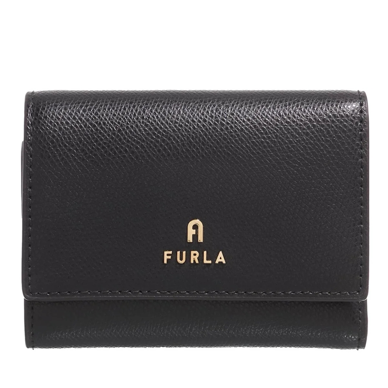 Furla Tri-Fold-Portemonnaie Furla Camelia Compact Wallet T Nero