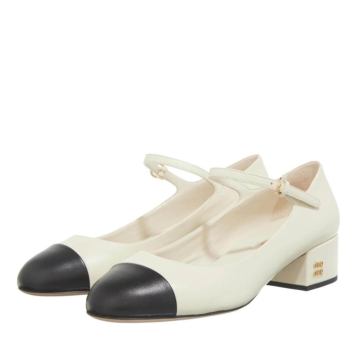 Miu Miu Loafers & Ballerinas - Woman Two Toned Pumps - Gr. 37 (EU) - in Creme - für Damen