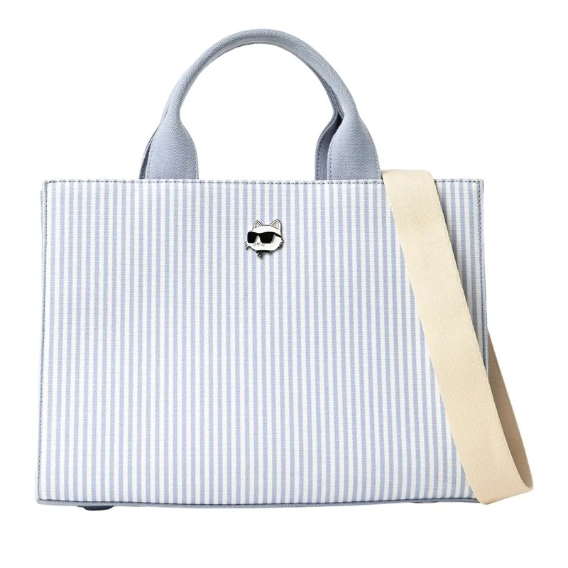 Karl Lagerfeld Tote IKON CHOUPETTE STRIPED SQUARE Shopper blau