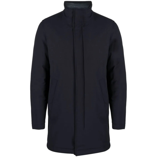 Herno Navy Blue Feather Down Jacket Blue Piumini