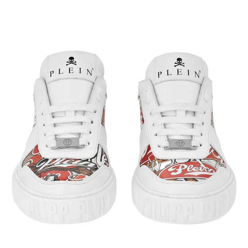 Philipp Plein Low-Top-Sneaker Lo-Top Turnschuhe Eagle weiss(Image 5)