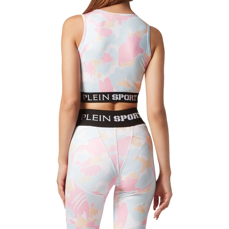 Plein Sport Top Sport Top Camouflage rose(Image 2)