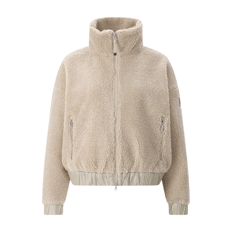 Parajumpers Cardigan Jacke in Teddy-Optik beige