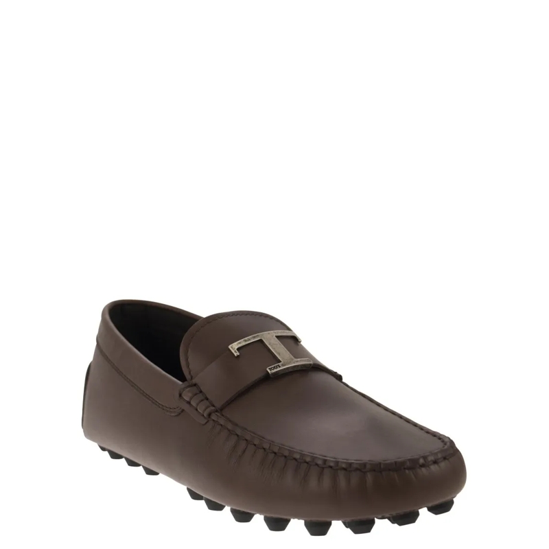 Tod's Mocassin Moccasin With Macro Rubbers Brown