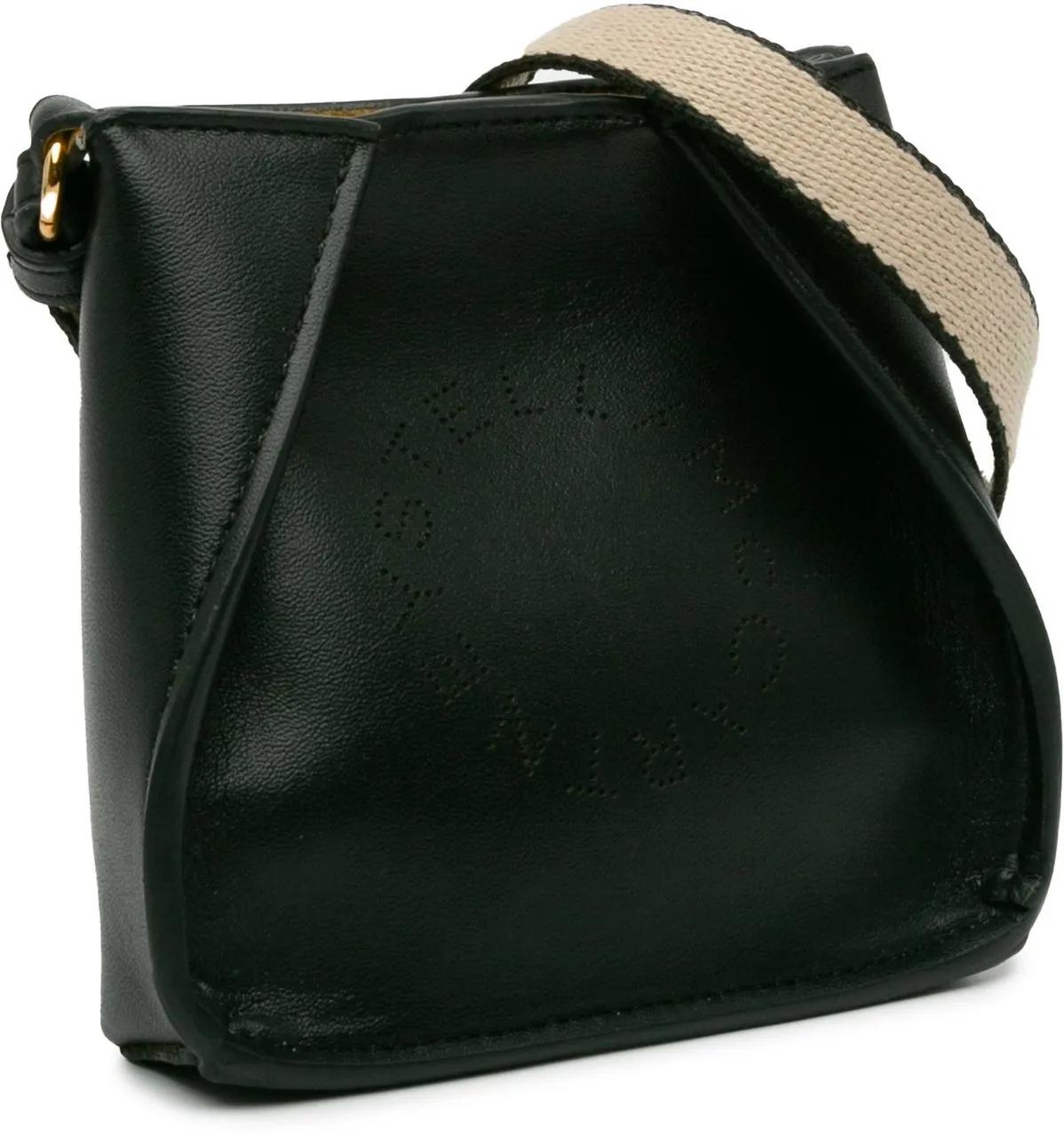 Stella Mccartney Hobo bags 2001-2023 Micro Perforated Stella Logo Crossbody in zwart