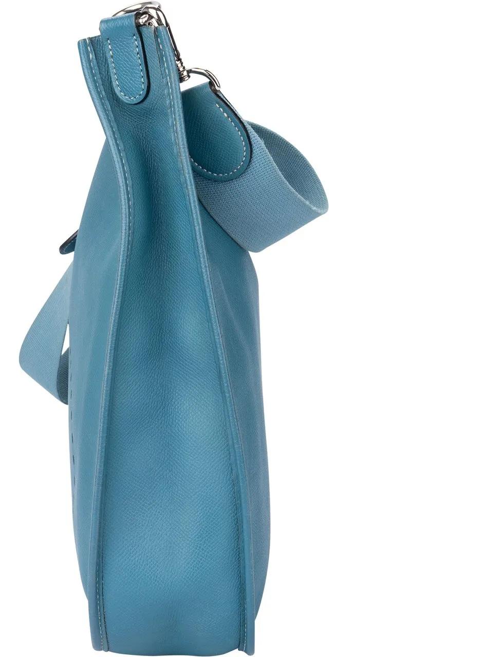 Thumbnail - Hermès Crossbody Bags - Hermes Bleu Atoll Courchevel Evelyne GM Crossbody - Gr. unisize - in Bunt - für Damen