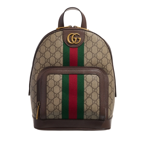 Gucci Rucksack Ophidia GG Flora Small Backpack Beige / Brown