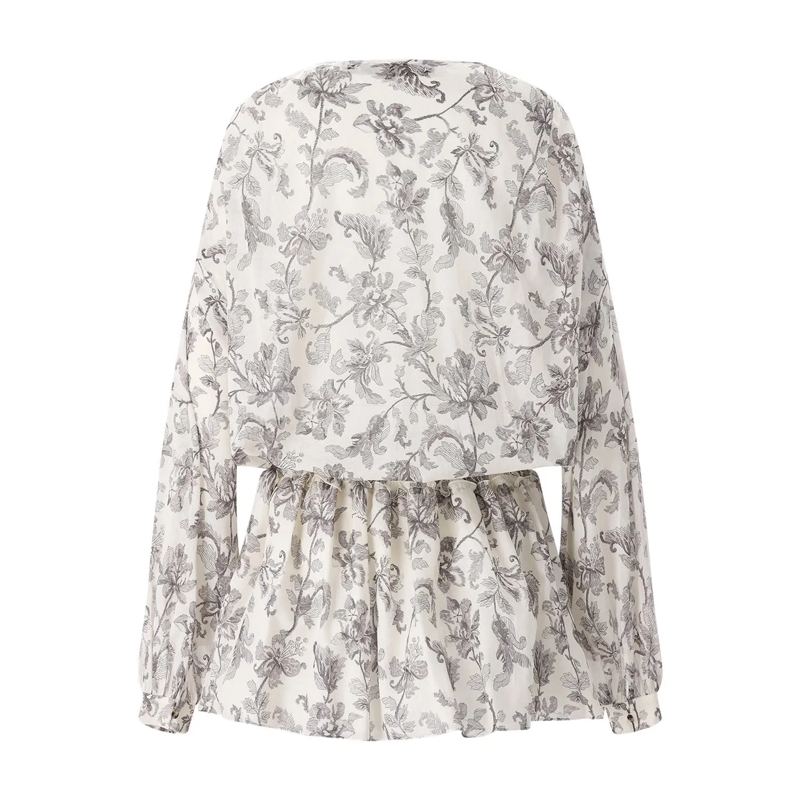 Golden Goose Mini-robe Minikleid mit Blumenmuster weiß(Image 3)