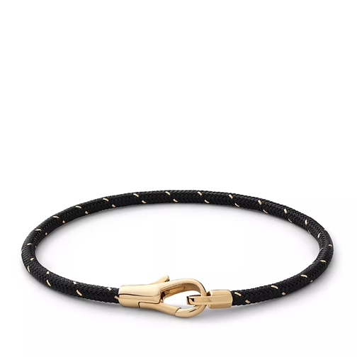 Miansai Knox Rope Bracelet Vermeil Polished S Black/Gold Armband