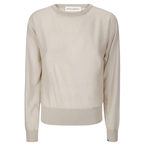 Extreme Cashmere Langärmelige Oberteile Long-Sleeved Cashmere Top Neutrals