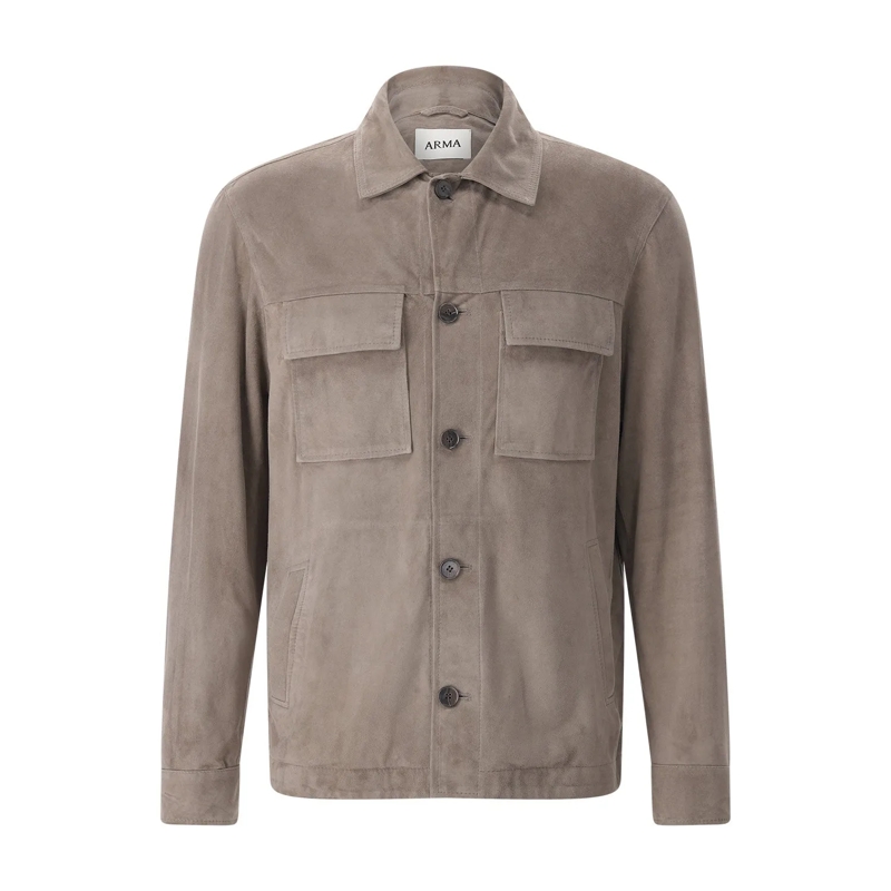 Arma Lederjacke Jacke aus Lammleder grau