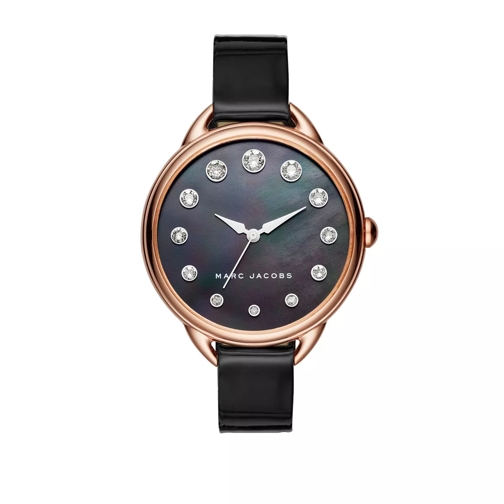 Marc Jacobs Ladies Betty Patent Leather Strap Watch Black Dresswatch